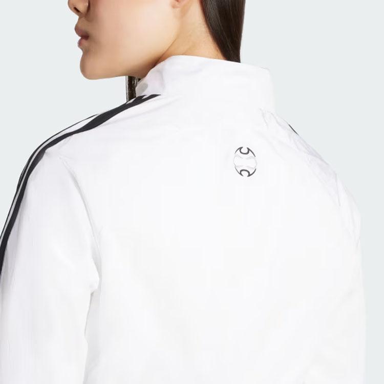 Adidas Adicolor Logo Slim Fit Short Sleeve Jacket Women jackets White JZ8275