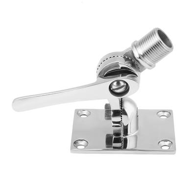 Marine Boat 316 Stainless Steel Dual Axis Adjustable Antenna Base Mount