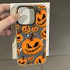 Halloween pumpkin is suitable for iPhone16ProMax mobile phone protective case Apple 17Pro large hole 15/14 simple 17