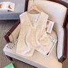 New V-neck Thin Small Fragrant Wind Hollowed Crochet Sleeveless Vest Women's Spring Outer Wear Thin Stacked Wear Versatile Top