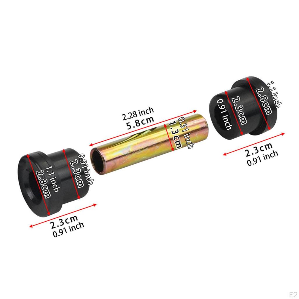 8 Pieces Front & Rear Leaf Spring Bushing Kit Golfcart Suspension Replace Parts Replacement Sturdy