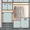 Non-woven Quilt Storage Bag with Lids Zipper Foldable Clothes Quilt Bins Container Large Capacity Dust-proof Bag Organize