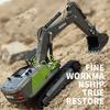 HUINA Excavator Model Car Toy 1/50 1721 Metal Alloy Diecast Static Model Truck Crawler Engineering Vehicle Collection Boy Kids