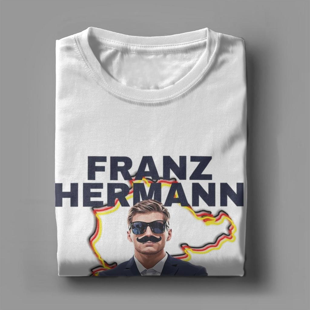 Męskie Koszulki Franz Hermann Crazy Czysta Bawełna Koszulki Krótki Rękaw Koszulka Okrągły Dekolt Odzież Lato