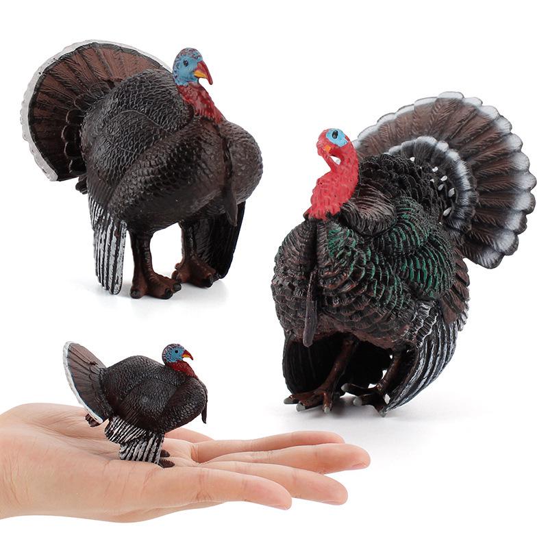 Cross-Border Children's Turkey & Rooster Animal Model Ornament