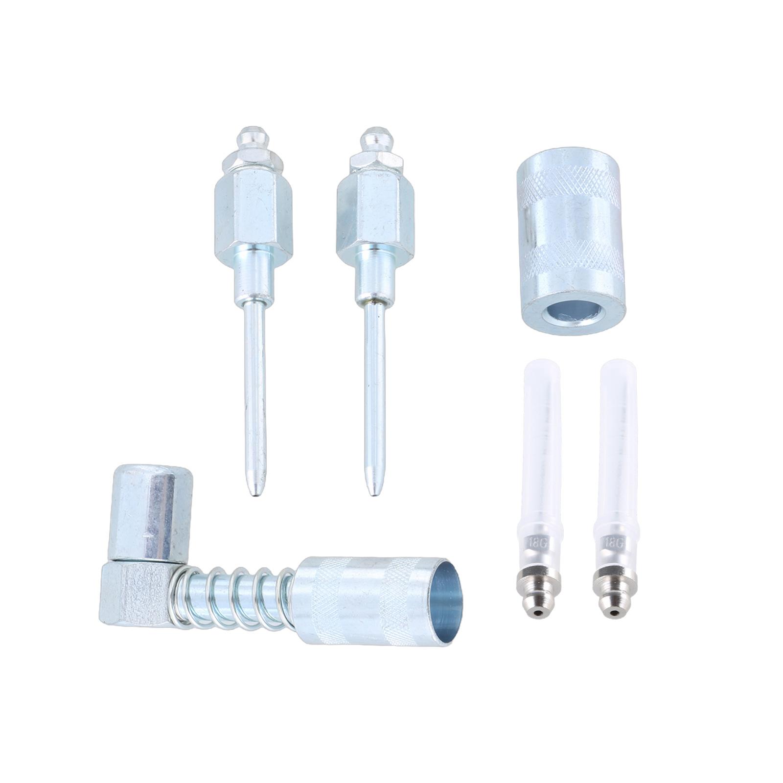 

Комплект из 5 игл для смазки, 90-градусная муфта для смазки, игла, фитинг для смазки, насадка для инжектора смазки, игольчатый пистолет, наконечник из стали, узкий