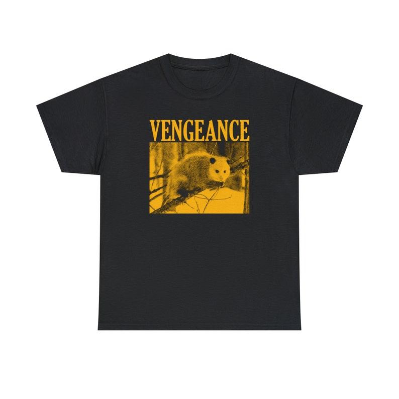 

230 Gsm 100% Cotton Vengeance Opossum T Shirt 3XL чорний