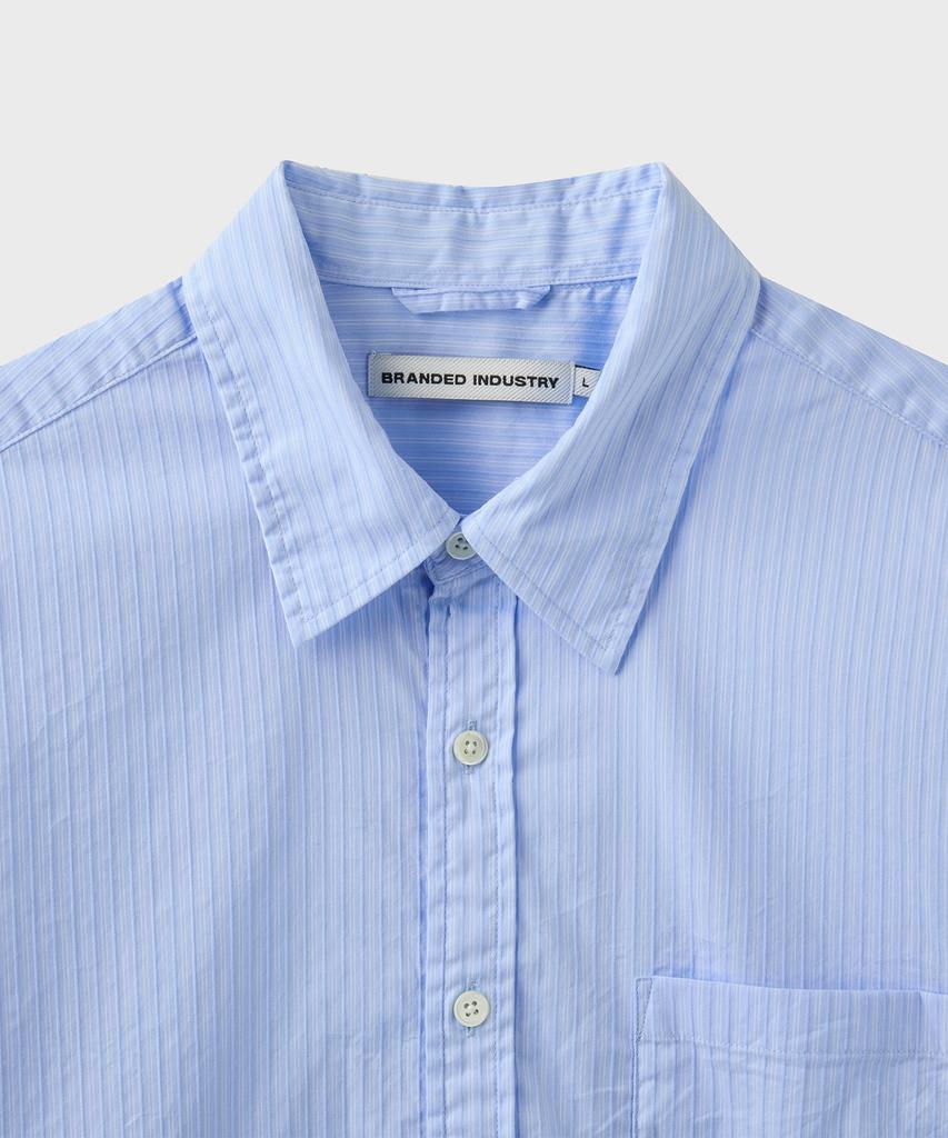 Beulaendideu Duke Stripe Shirt [Sky Blue]