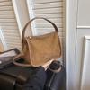 Frosted Suede Portable Shoulder Messenger Bag, Autumn New Large-capacity Tote Commuter Versatile Pea Women's Bag