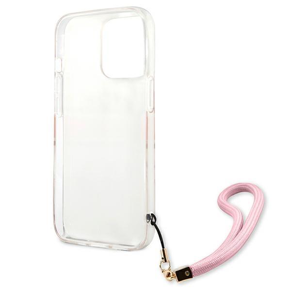 Guess Guhcp13Xkcabpi Iphone 13 Pro Max6,7 Różowy/Pink Hardcase Camo Strap Collection