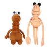 Worm Plush Toy Soft Stuffed Animal Cute Funny Office Desk Decoration Novelty