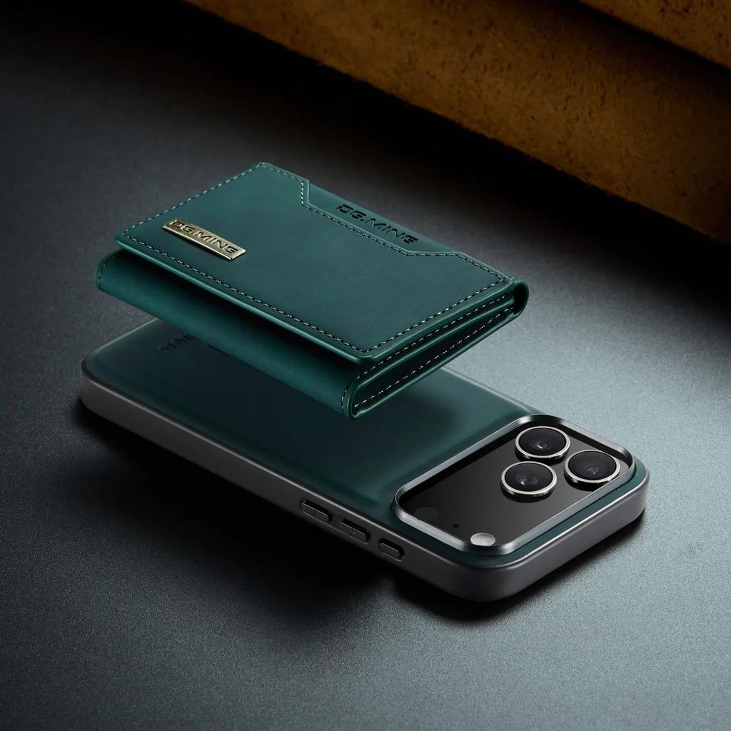 Luxury Leather Phone Case for IPhone 17 Pro Max Air16E 16 14 15 Plus 13 12 11 Pro Max Magnetic Detachable Card Stand Wallet