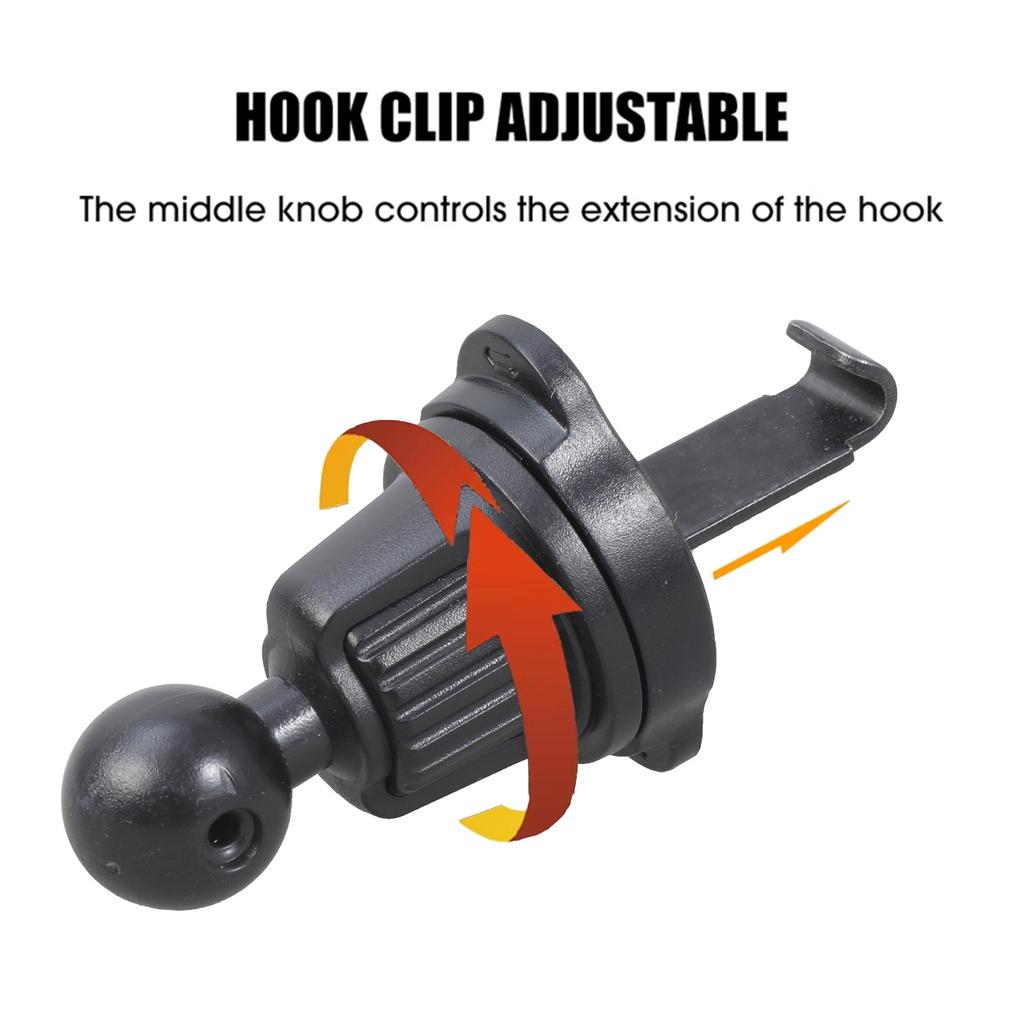 Suport Clip Montare Universal Cârlig Ieșire Aer Mașină Suport Rotație 360 Grade pentru Conducere Sigură Navigare Ușoară 2 buc
