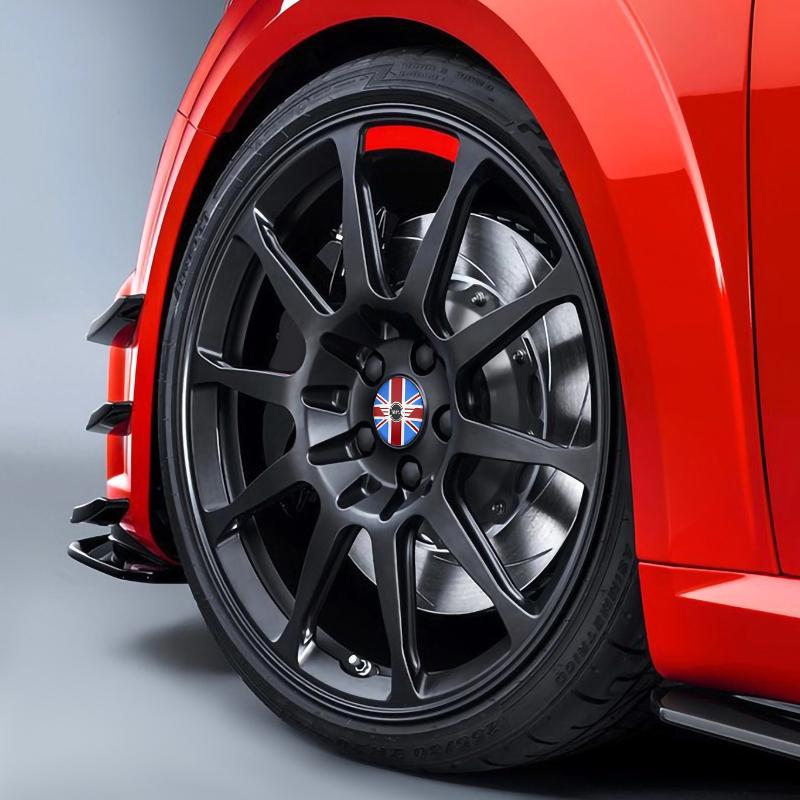 4Pcs 56mm Car Wheel Center Hub Cap Badge Logo Sticker For Mini Cooper One S JCW R55 R56 F55 F56 R57 R58 R60 Countryman Accessory