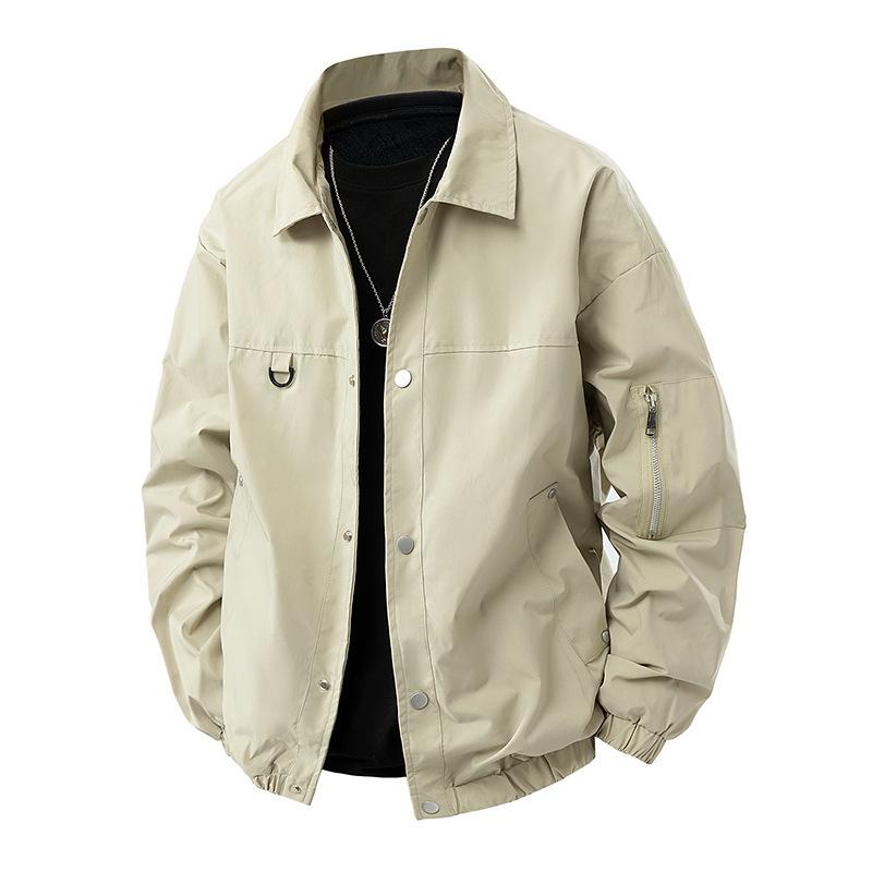 Collar Jacket Men's Casual Jacket Loose and Versatile Top
