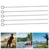Stainless Steel Fishing Bait Eye Pins Long Needle Flatlock Findings Accessories(50mm )