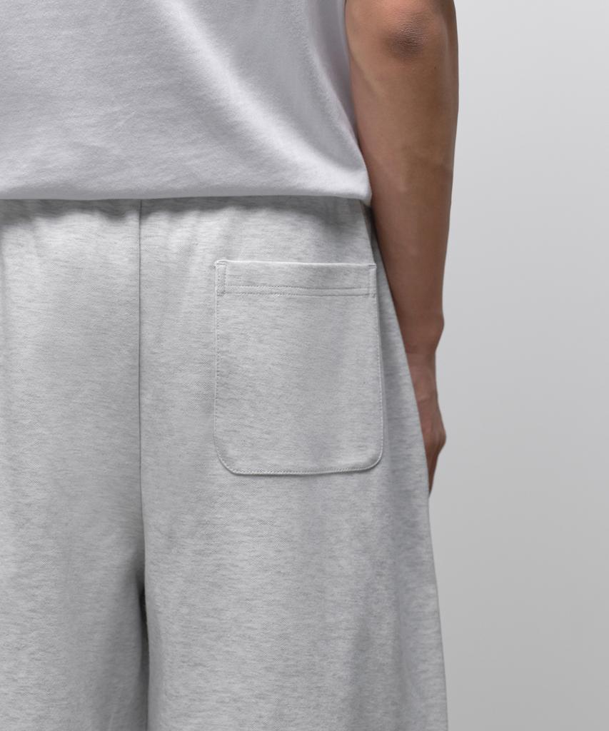 MUSINSA STANDARD Double Knit One-Pleat Wide Lounge Sweatpants [Melange Light Gray]