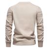 2025 Autumn/Winter New European Men'S Round Neck Hoodie High Quality Men'S Solid Color Sweater