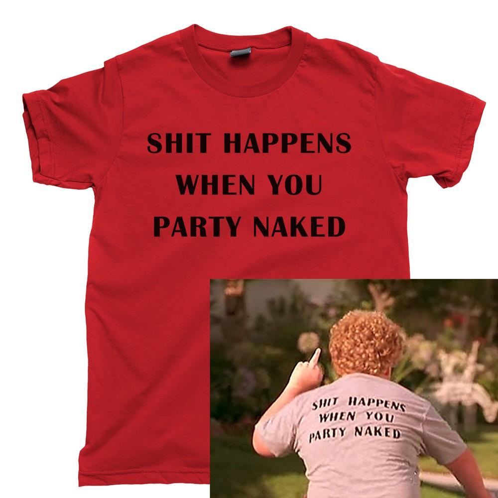 BAD SANTA 2 Drunk Sh!t Happens Party Naked Thurman Merman Sandwiches Tee Unisex T-Shirt L