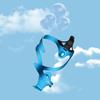Aluminum bicycle bottle holder - blue