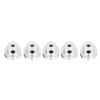 5 Pack Screw Fixed Round Pulley Durable VShaped Pulley with 16mm Diameter Hole for Round Belt Transmission