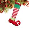 Hanging Christmas Stocking Decorations Red/Green Elf Christmas Stockings  Party Decoration