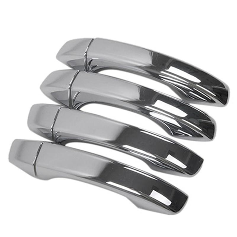 For MG ZS 2017- Chrome Car Door Handles Cover Trim Stickers Exterior Door Handle Cover-M53K