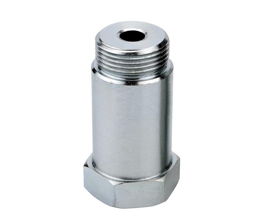 Universal Nickel Plated Straight O2 Oxygen Sensor Extension Spacer CEL Fix - M18 x 1.5 (2 pack)