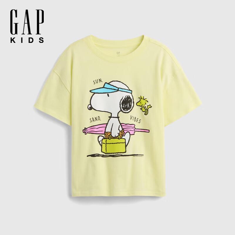 Gap Girls  Snoopy Print Cotton Short Sleeve T-Shirt XL