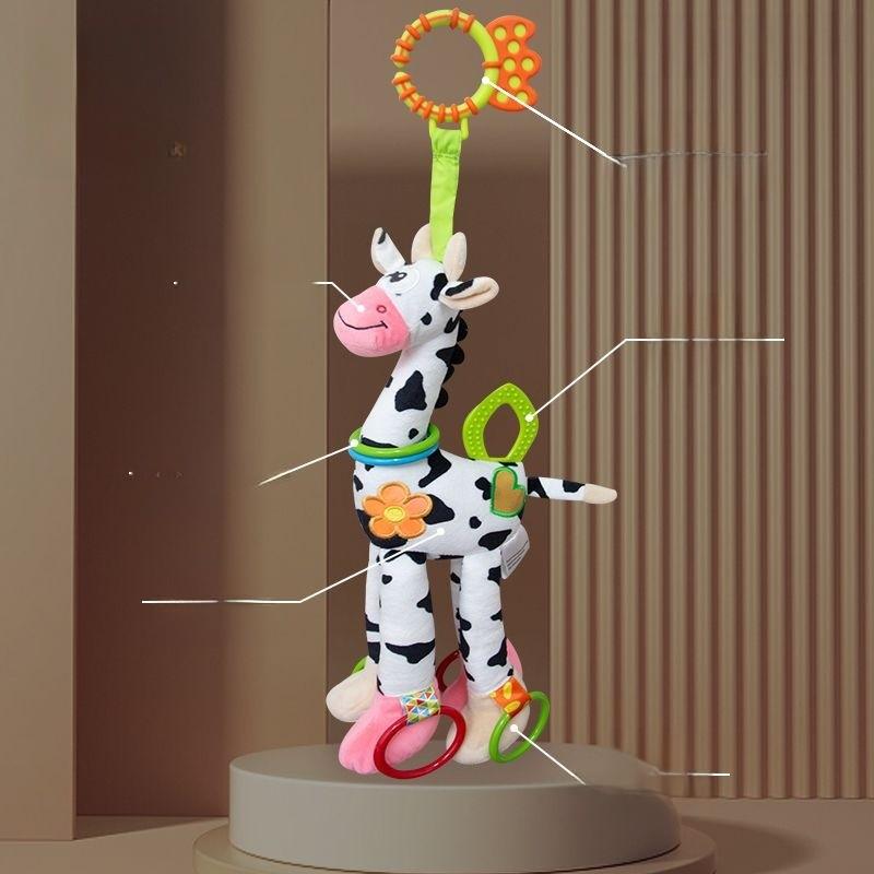 Baby Carriage Rattle Toy With Lighted Features For Toddler Development And Entertainment