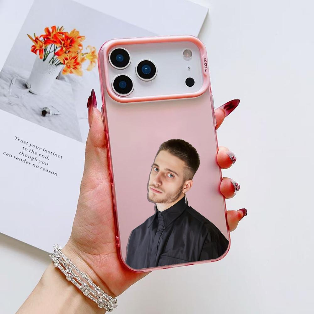 

Singer V-ValentIin O-Oliva Phone Case For iPhone 17 16 15 14 13 12 11 Pro Max Air Matte Laser Aurora Shockproof Funda iPhone 16