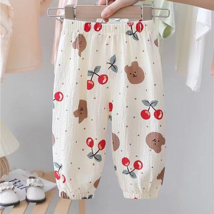 Trendy Summer Mosquito-Proof Lantern Pants for Boys and Girls - Lightweight, Fashionable, and Versatile.