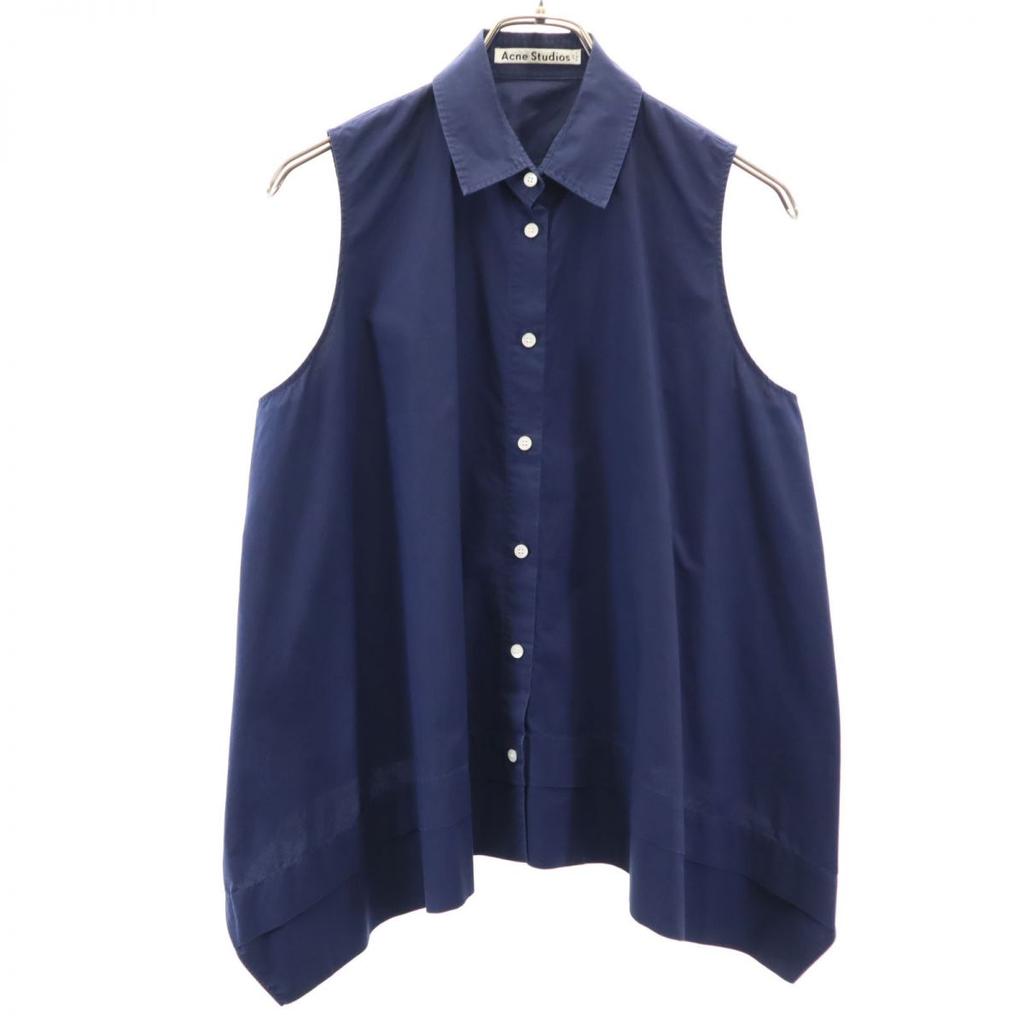 ACNE STUDIOS No sleeve shirt 32 Navy Cut Women Used