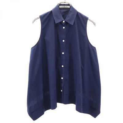 No Sleeve Shirt 32 Navy Cut Women Used