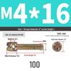 304 Stainless Steel Lead Seal Galvanized Meter Screw with Cross Hole
