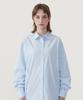 COVERNAT WOMAN Oversized Poplin Shirt Light Blue