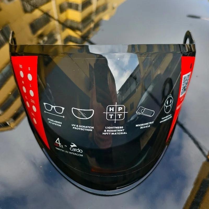 Caldo per LS2 AIRFLOW II Casco Jet Visiere Argentate, per LS2 OF616 Lente Casco, Casco Moto Open Face Lente Colorata