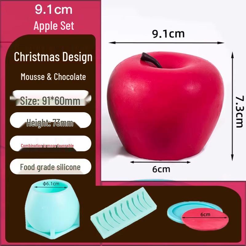 Silicone Christmas Sleigh Mold: Food-Grade Chocolate Shells for Fun Festive Cake and Mousse Decorations