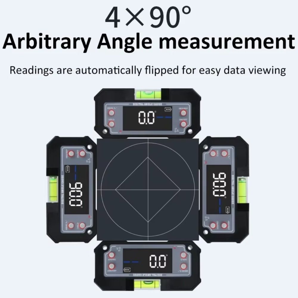 Multifunctional Digital Angle Gauge Magnetic Bevel Inclinometer Digital Inclinometer Household