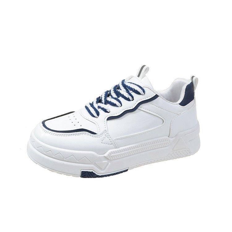 

Белые женские туфли, новые весенние туфли на толстой подошве, модная универсальная нишевая студенческая спортивная повседневная обувь 40