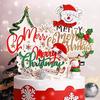 Supplies Birthday Cake Decoration Xmas Cake Flags Christmas Decoration Cake Toppers Cupcake Decor