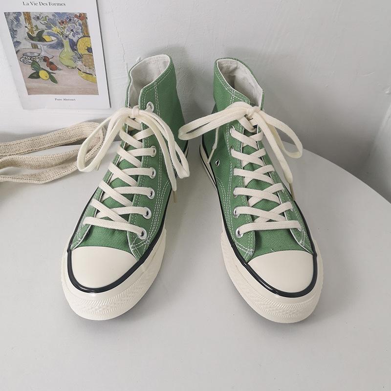 Canvas Shoes Female High-top Student Shoes Board Shoes 19