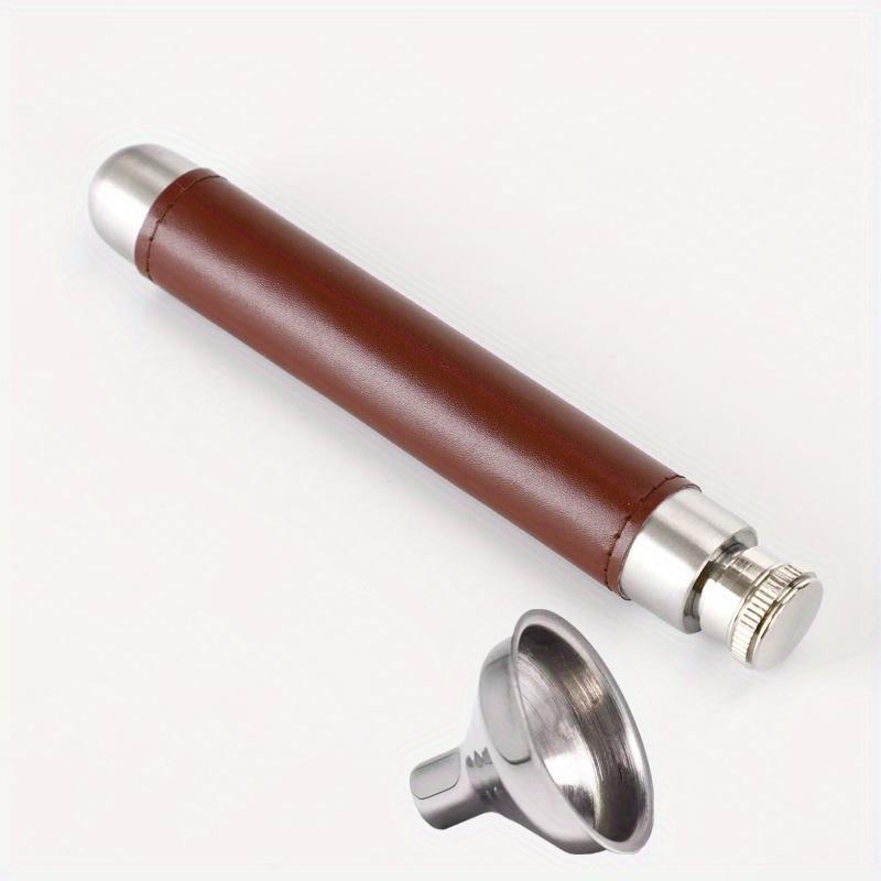 Portable Mini Wine Pot, 1.5 Ounce Stainless Steel Wine Pot, Pen Holder Shape, Men's Gift