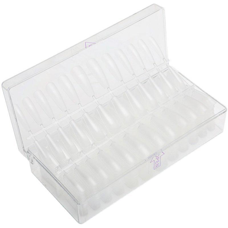 Frosted Trapezoid & Water Drop Almond Nail Extensions - No File Needed, Full and Half Cover. Perfect for Salons.