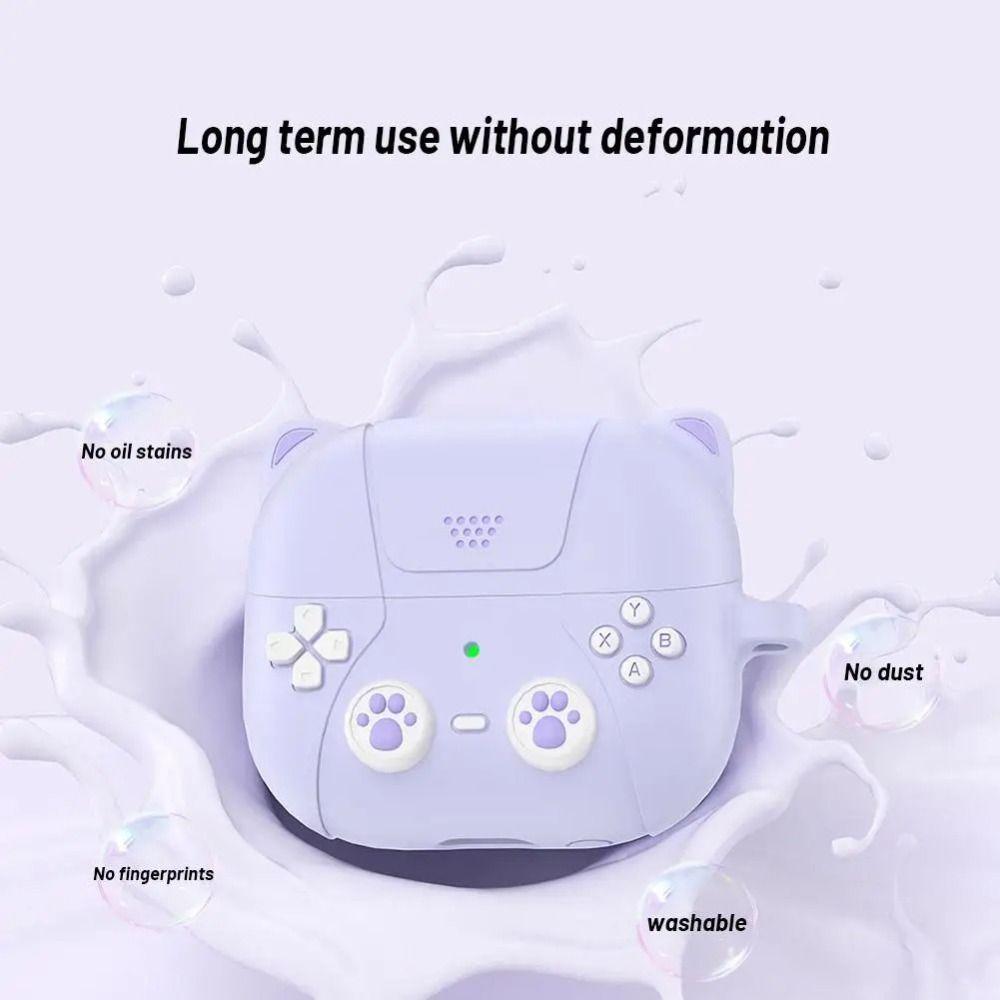 Husă de protecție din silicon 3D pentru pisici de desene animate pentru Samsung Galaxy Buds3/3 Pro