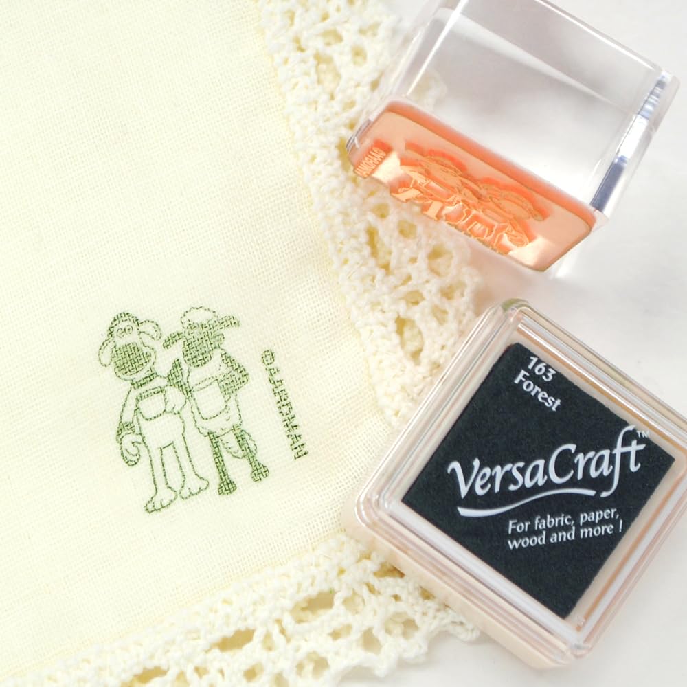 

Versacraft Shaun & Bitzer (Forest) Stamp Set for Fabric and Paper (Shaun the Sheep) with Ink Pad