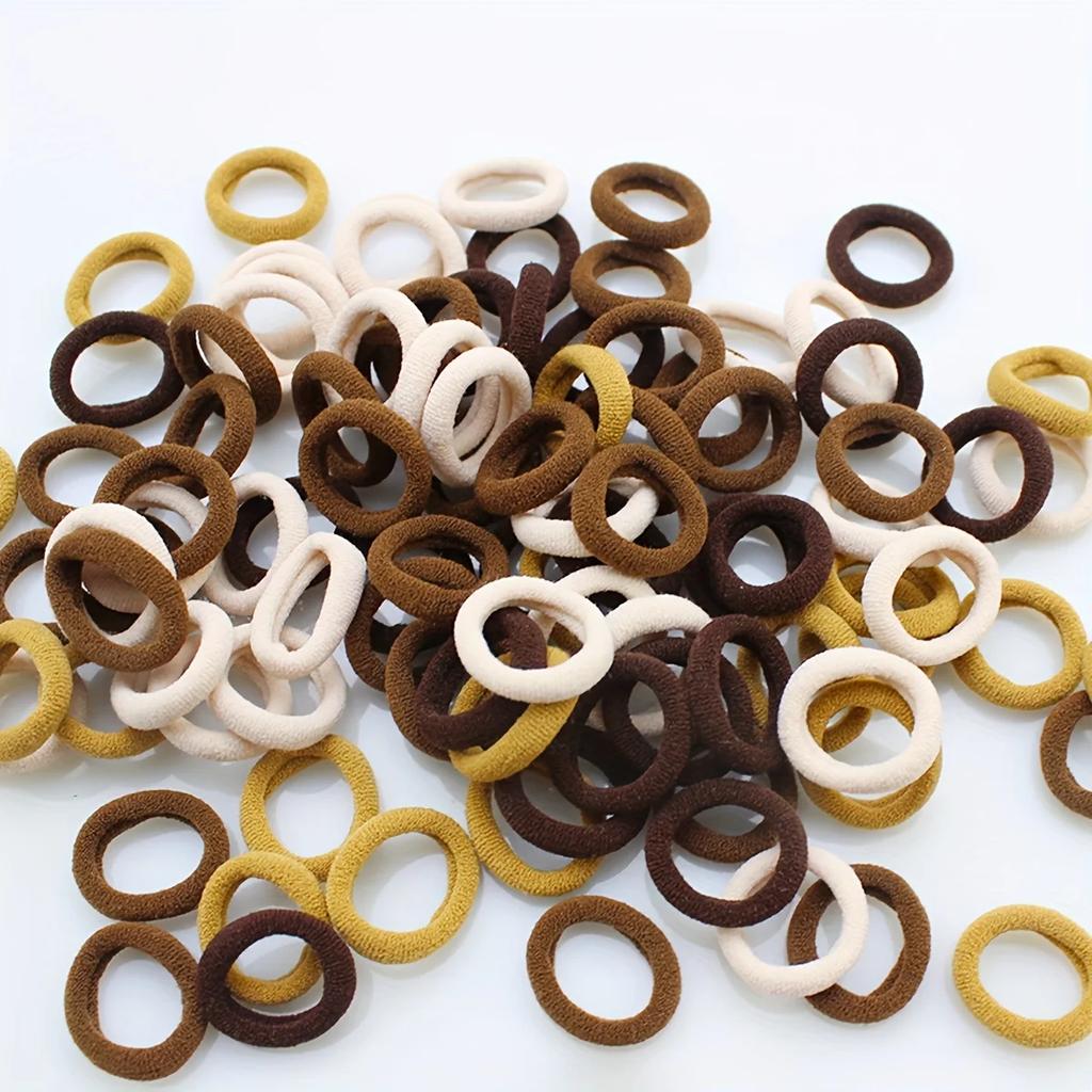 100/200/300/400pcs Children's Elastic Hair Rope, Girls Scrunchies Hair Accessories Sets, Ideal Choice for Gifts