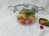 Heat-Resistant Borosilicate Glass Soup Pot with Double Stainless Steel Handles