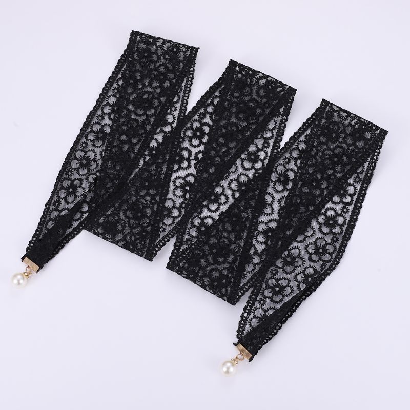 Lace Pearl Pendant Belt Women'S Dress Waist Decoration Bow Waist Rope With Hanfu Knotted Strap