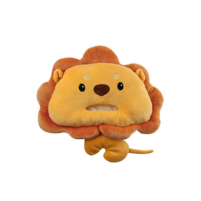 Cartoon Plush Car Tissue Box for Armrest: Cute Hanging Paper Dispenser and Interior Decoration